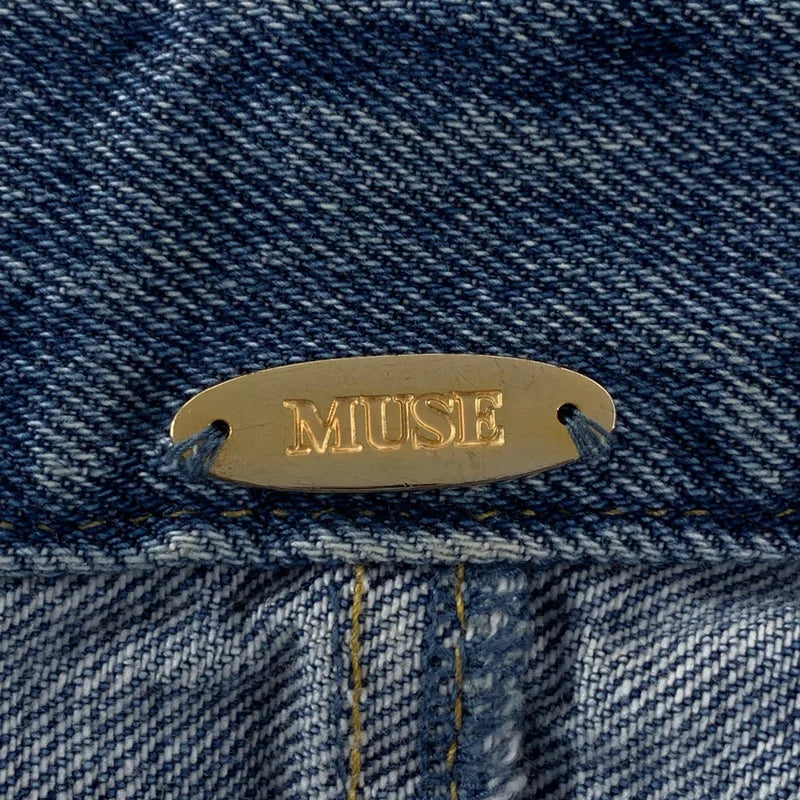 MUSE de Deuxieme Classe / ミューズドゥーズィーエムクラス | 2024SS | DENIM W Slit / スリット デニムスカート | 34 | レディース