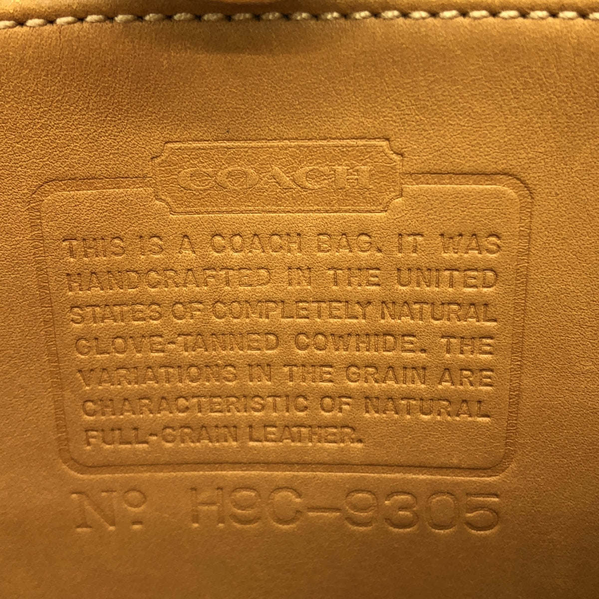 COACH / コーチ | OLD / オールド レザー ハンド トートバッグ | ベージュ系 | レディース