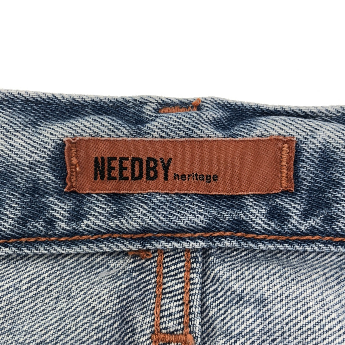 【미품】 NEEDBY heritage / 니드바이 헤리티지 | JOE 데미지 데님 팬츠 | 26 | 인디고 | 여성