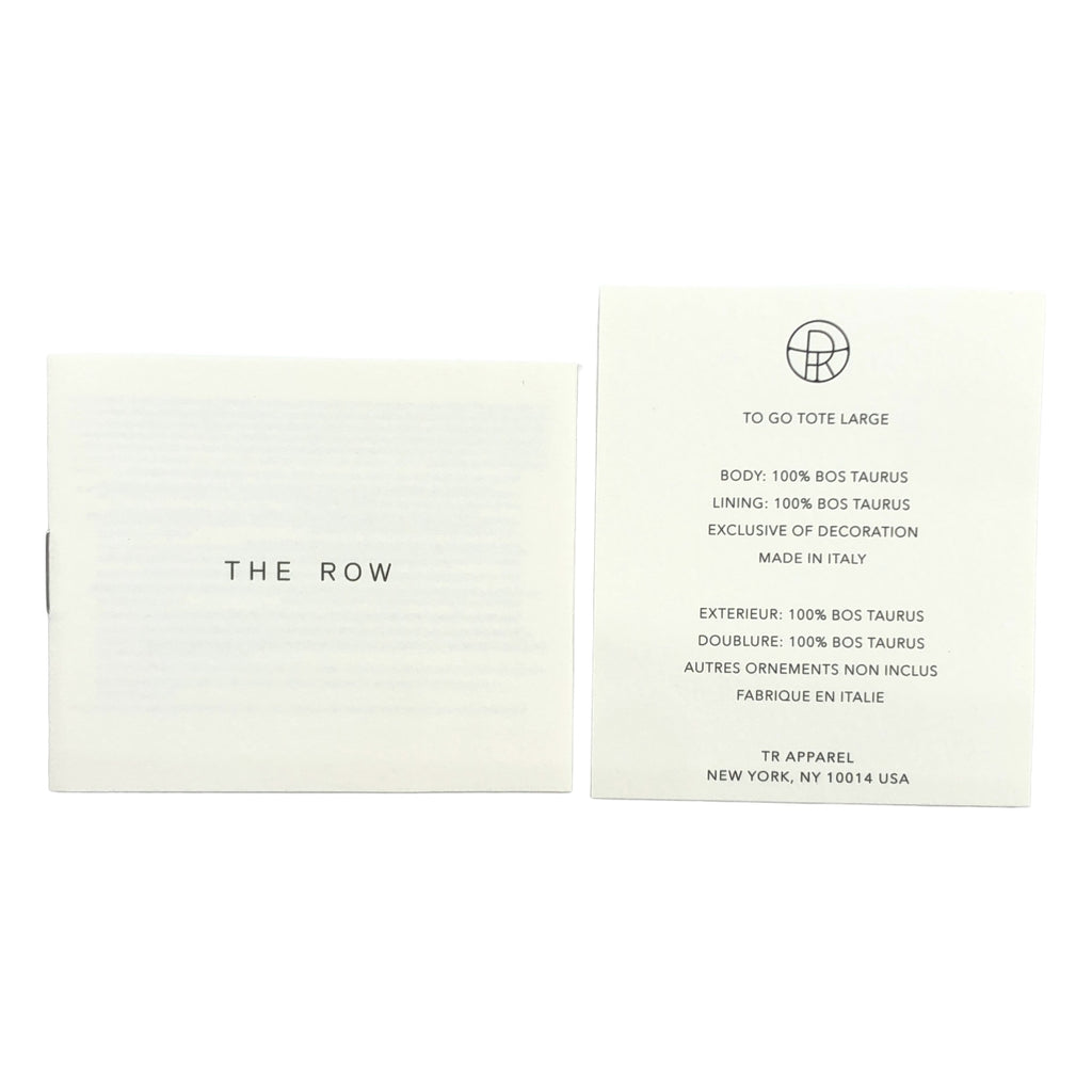 THE ROW / ザロウ | To Go Tote Bag Large W1768 L81 ヌバック レザー トートバッグ |