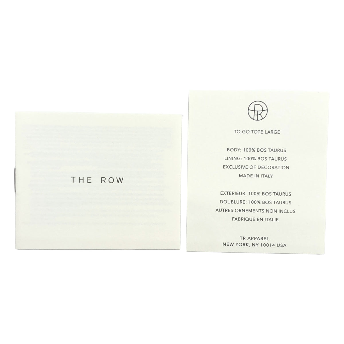 THE ROW / ザロウ | To Go Tote Bag Large W1768 L81 ヌバック レザー トートバッグ |