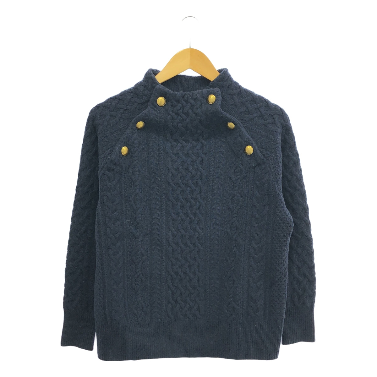 Framework / 프레임 워크 | 해밀턴 앨런 3 니트 풀오버 | F | 네이비 | 여성