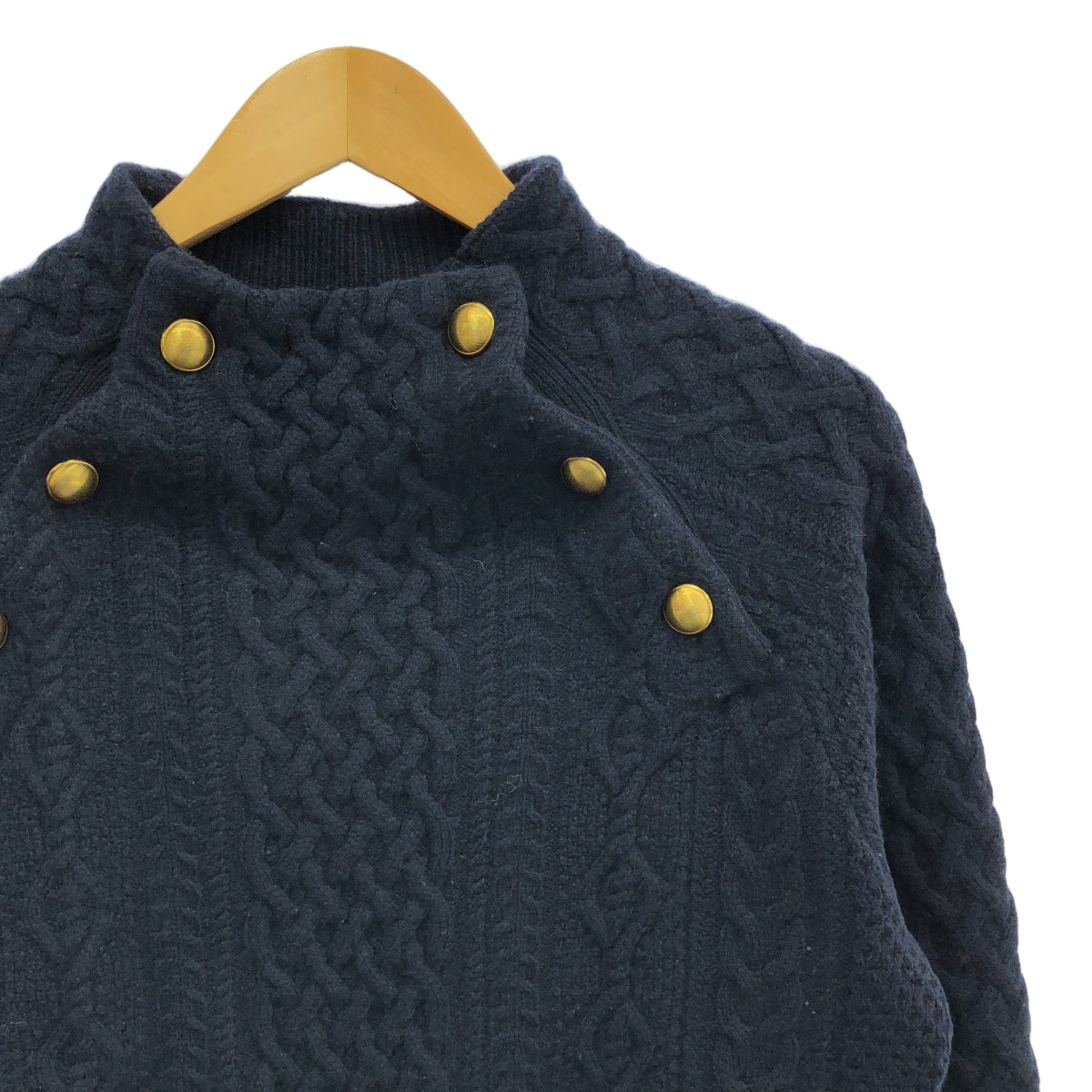 Framework / 프레임 워크 | 해밀턴 앨런 3 니트 풀오버 | F | 네이비 | 여성