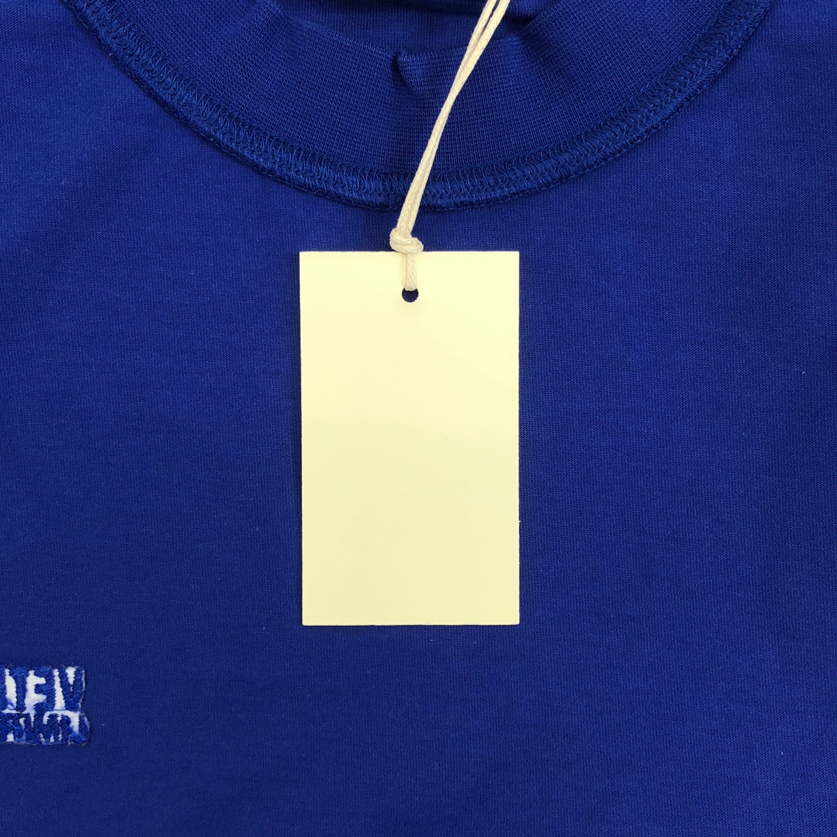 【新品】  VETEMENTS / ヴェトモン | 2022SS | INSIDE OUT T-SHIRT / ロゴ刺しゅう インサイドアウト Tシャツ | M | ブルー | メンズ