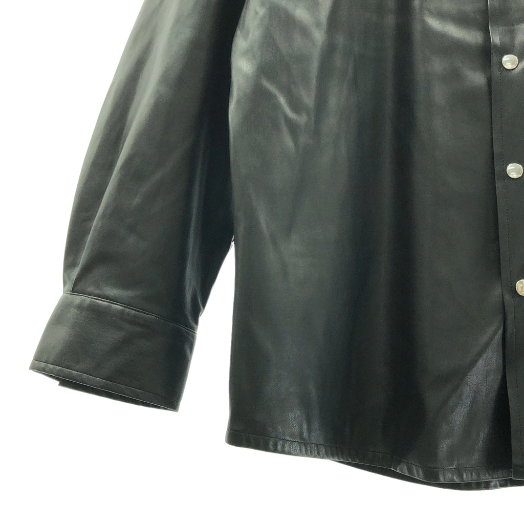 ALLEGE / アレッジ | 2021AW | Synthetic Leather Shirt / レザー オーバーシルエット シャツ | 4 | メンズ