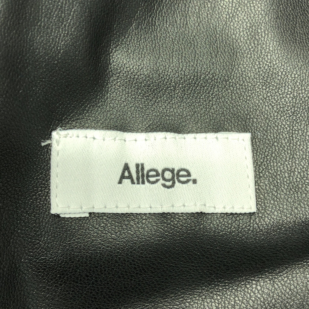 ALLEGE / アレッジ | 2021AW | Synthetic Leather Shirt / レザー オーバーシルエット シャツ | 4 | メンズ