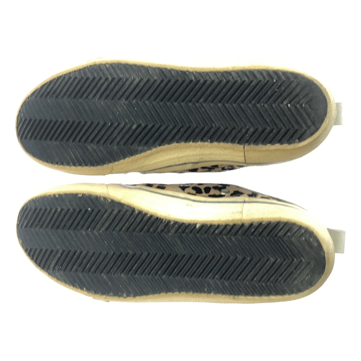 GOLDEN GOOSE / 골든구스 | 하라코 레더 레오파드 빈티지 가공 스니커즈 | 39 | 카멜계 |