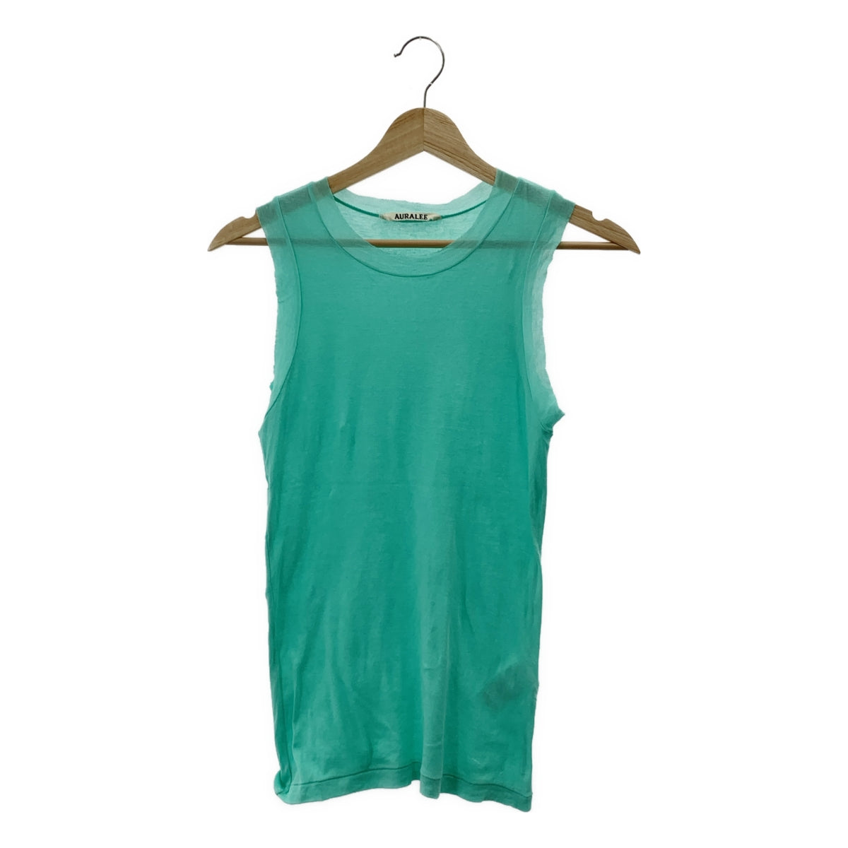 AURALEE / オーラリー | SUPER HIGH GAUGE SHEER RIB TANK TOP /  シアー リブ タンクトップ カットソー | 0 | レディース