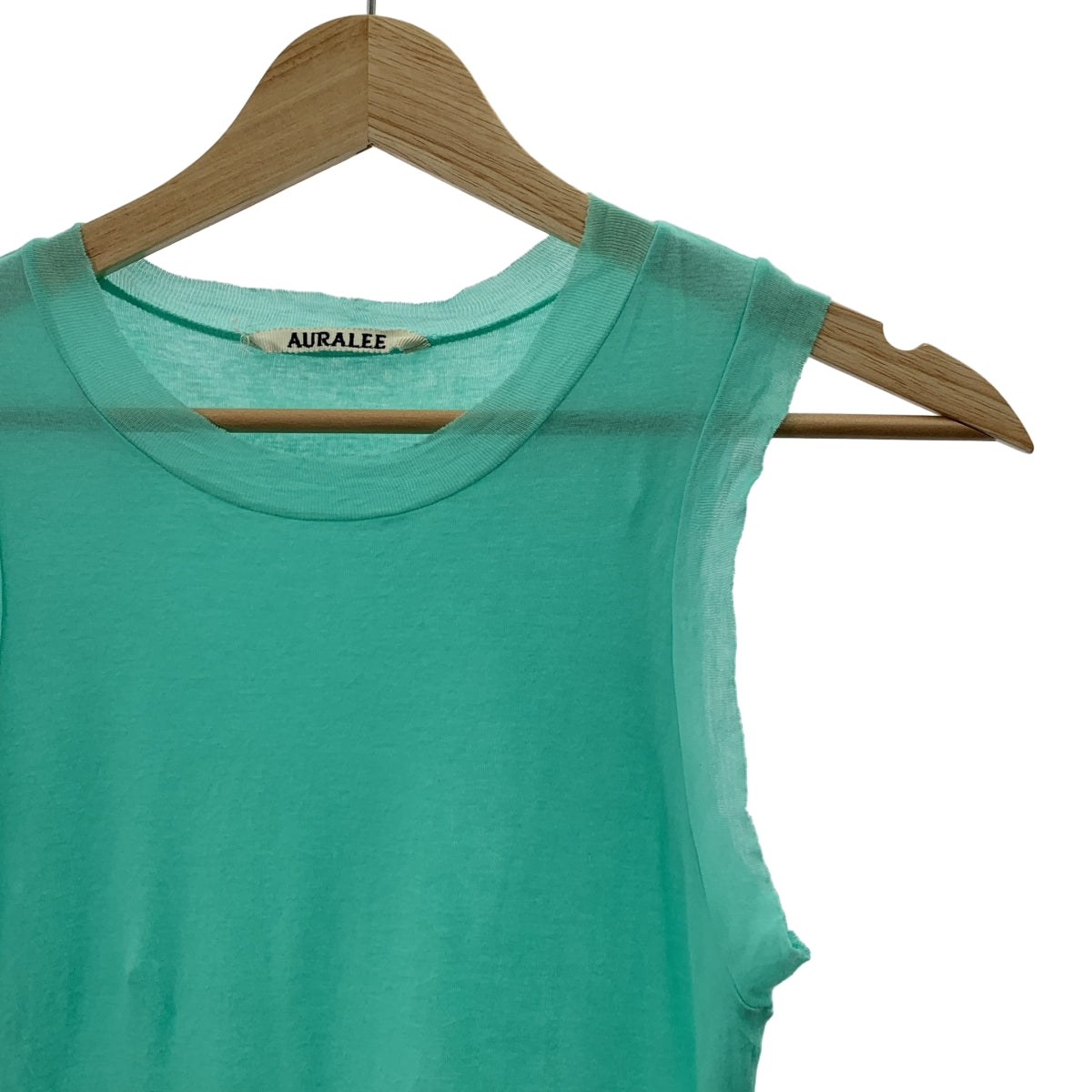 AURALEE / オーラリー | SUPER HIGH GAUGE SHEER RIB TANK TOP /  シアー リブ タンクトップ カットソー | 0 | レディース