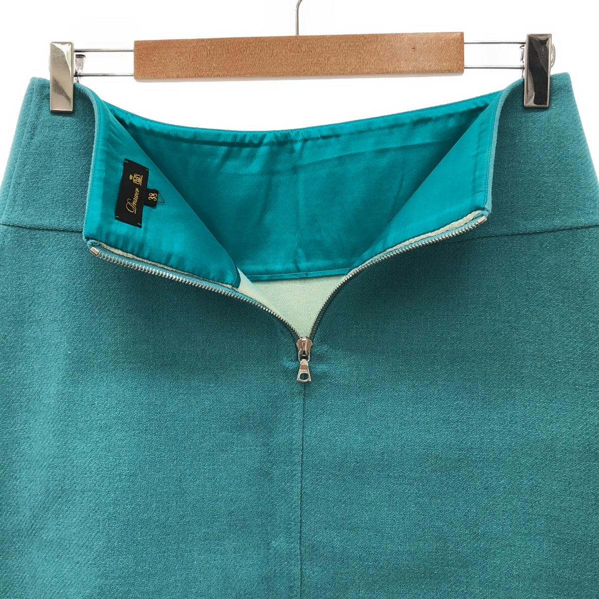 Drawer / ドゥロワー | ウール フレアースカート | 38 | ライトブルー | レディース