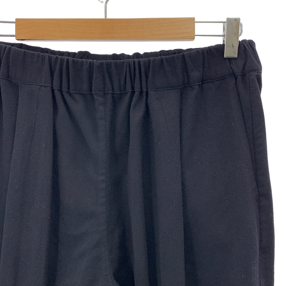 CASEY CASEY / ケーシーケーシー | ウール 2タック イージーパンツ | M | ネイビー | メンズ