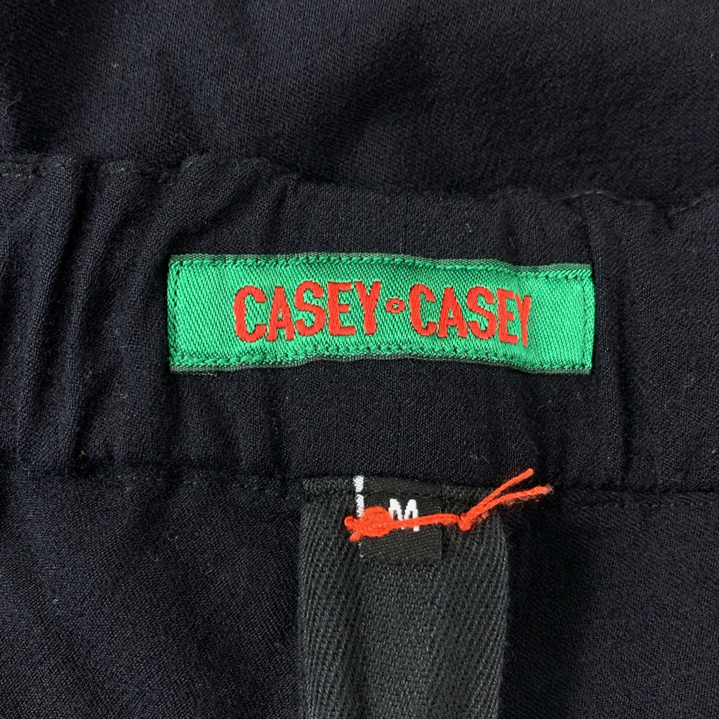 CASEY CASEY / ケーシーケーシー | ウール 2タック イージーパンツ | M | ネイビー | メンズ