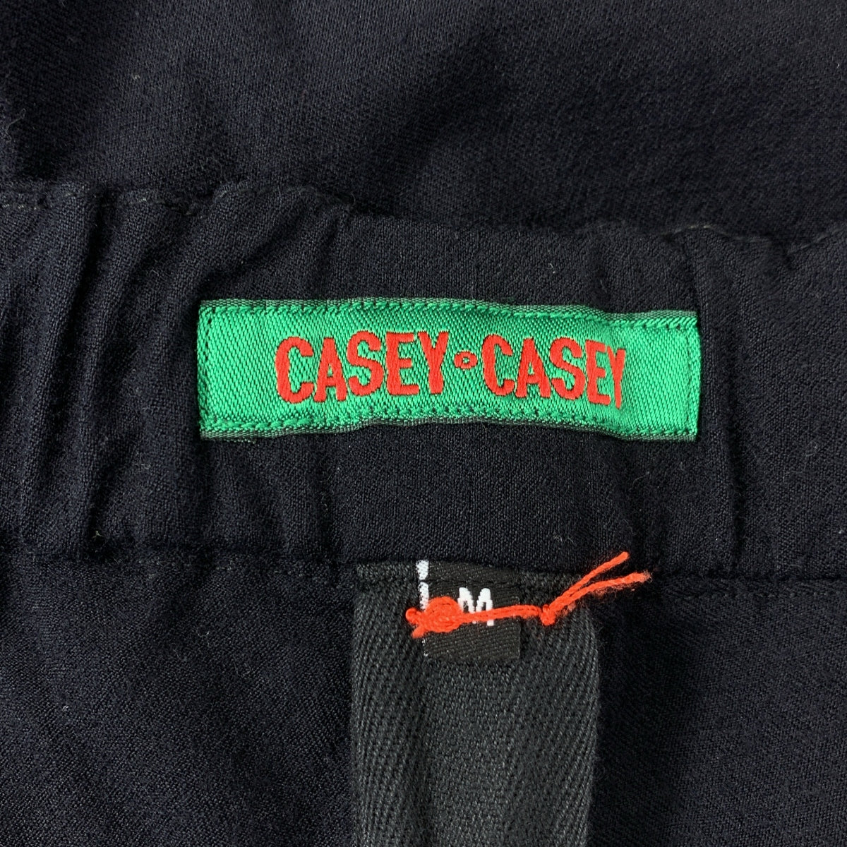 CASEY CASEY / ケーシーケーシー | ウール 2タック イージーパンツ | M | ネイビー | メンズ