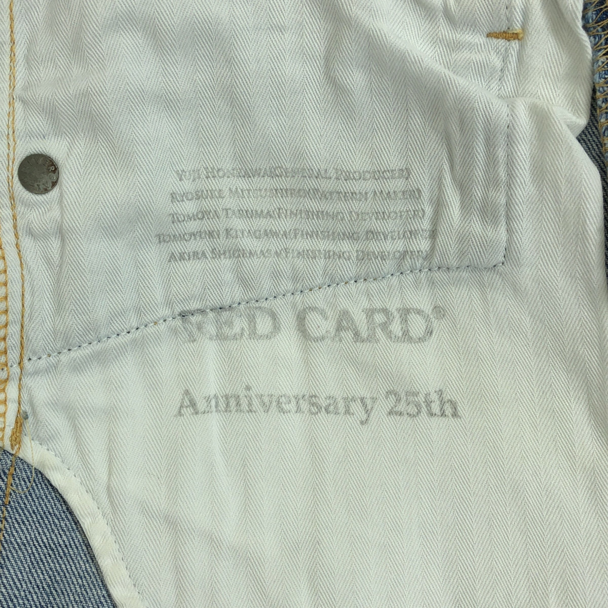 RED CARD / レッドカード | Anniversary 25th ストレッチ テーパード デニムパンツ | 25 | インディゴ | レディース