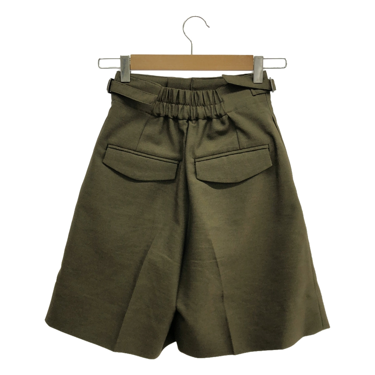 [狀況良好] anplegant / amplegant |雙調節2褶軍褲| 1 |卡其色 |女性的