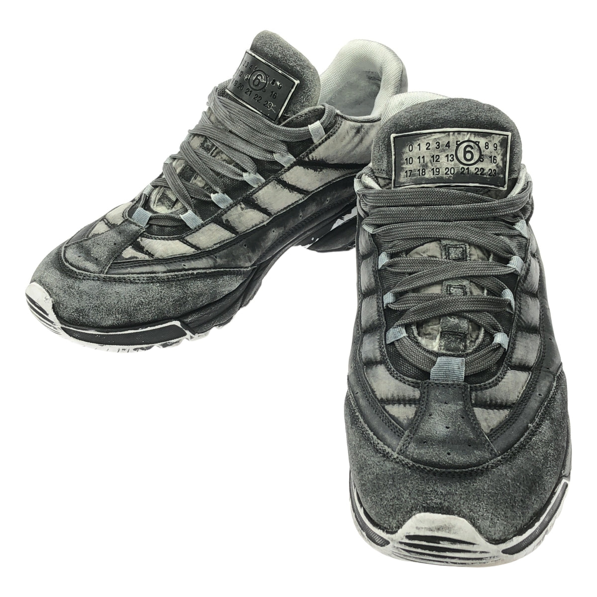 MM6 Maison Margiela | DISTRESSED EFFECT LOW-TOP SNEAKERS | 43 | Men's