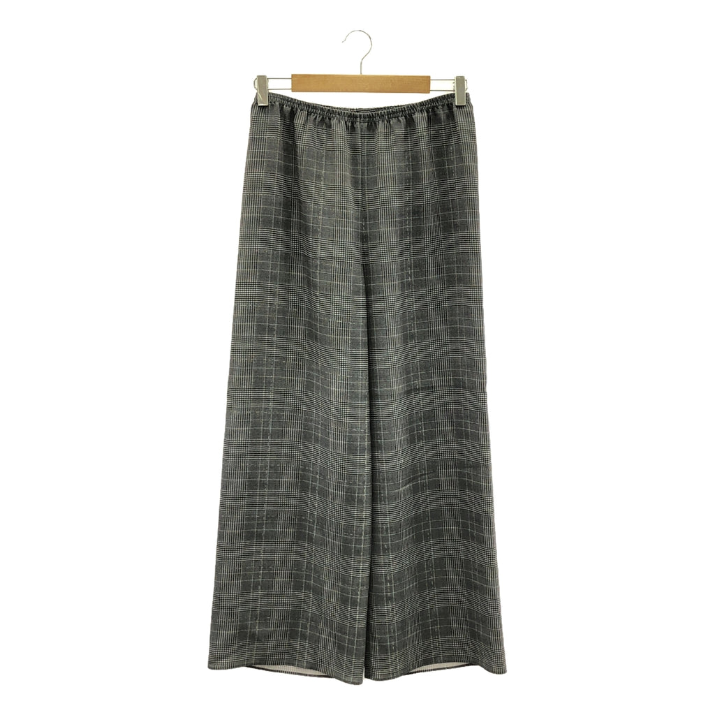 DES PRES / デプレ | 2024AW | グレンチェック グリッタープリント リラックス パンツ | 38 | グレー | レディース