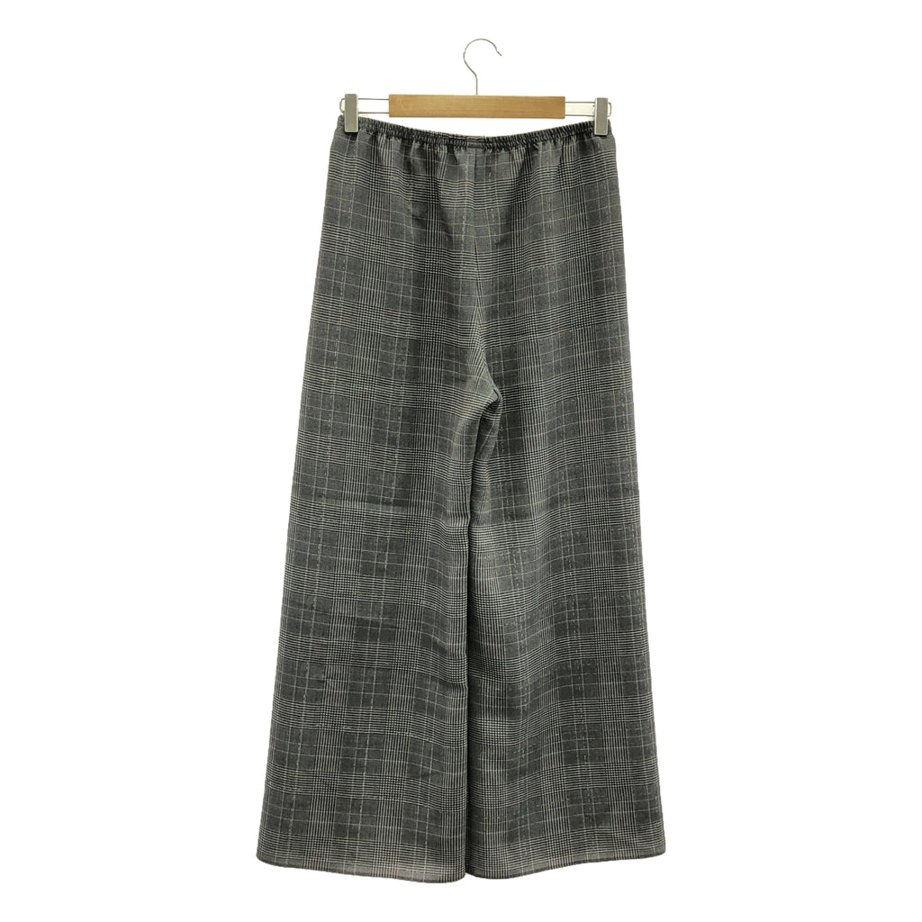 DES PRES / デプレ | 2024AW | グレンチェック グリッタープリント リラックス パンツ | 38 | グレー | レディース