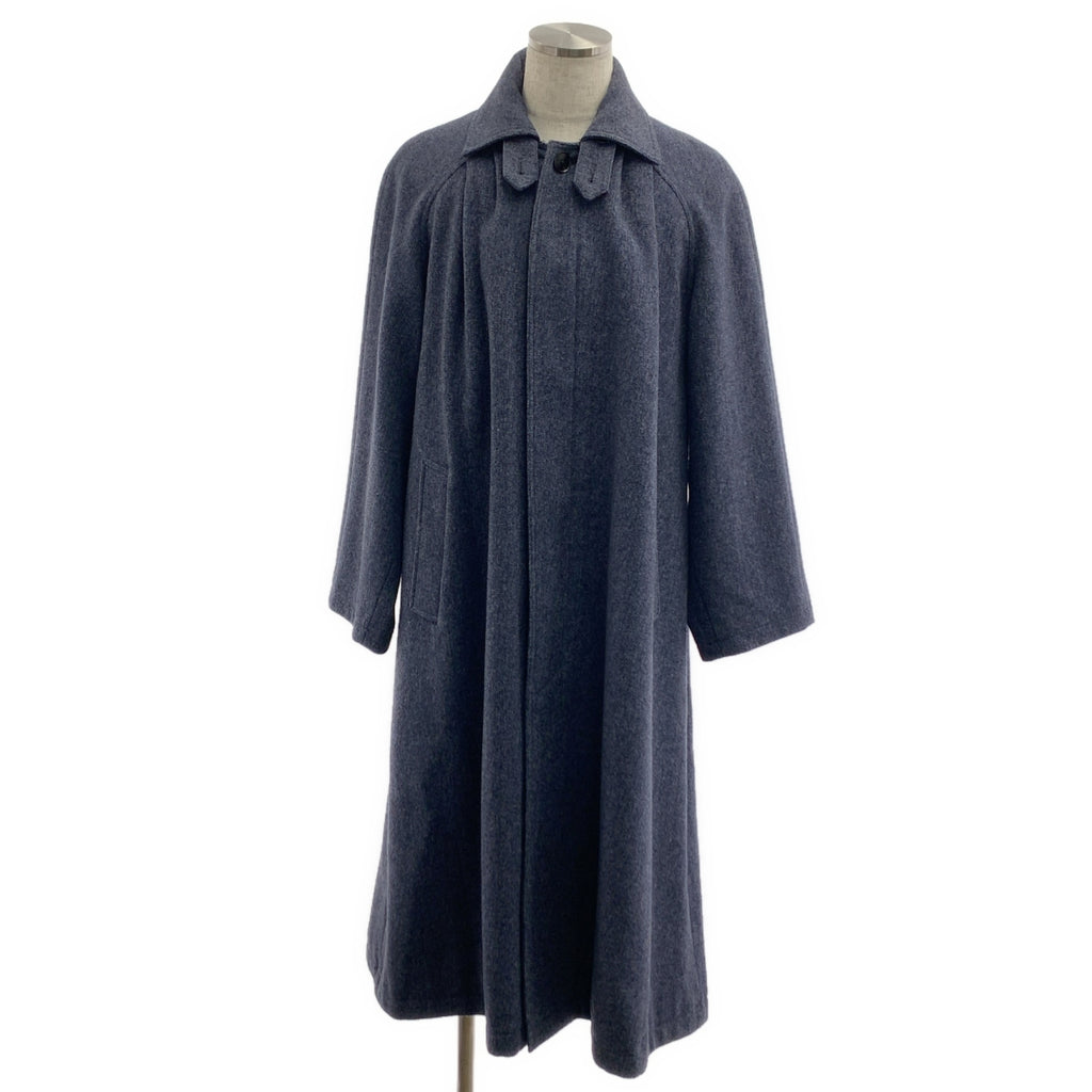 ENCOMING / インカミング | BACK PLEATS COAT / ウール チンストラップ ステンカラー オーバーコート / 総裏地 | M | メンズ