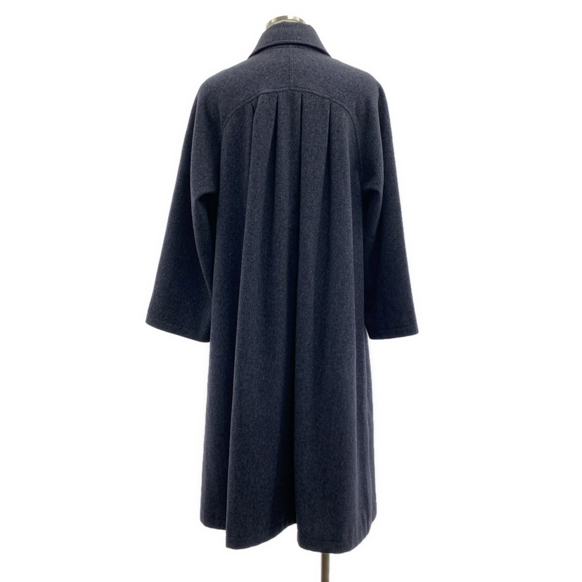 ENCOMING / インカミング | BACK PLEATS COAT / ウール チンストラップ ステンカラー オーバーコート / 総裏地 | M | メンズ