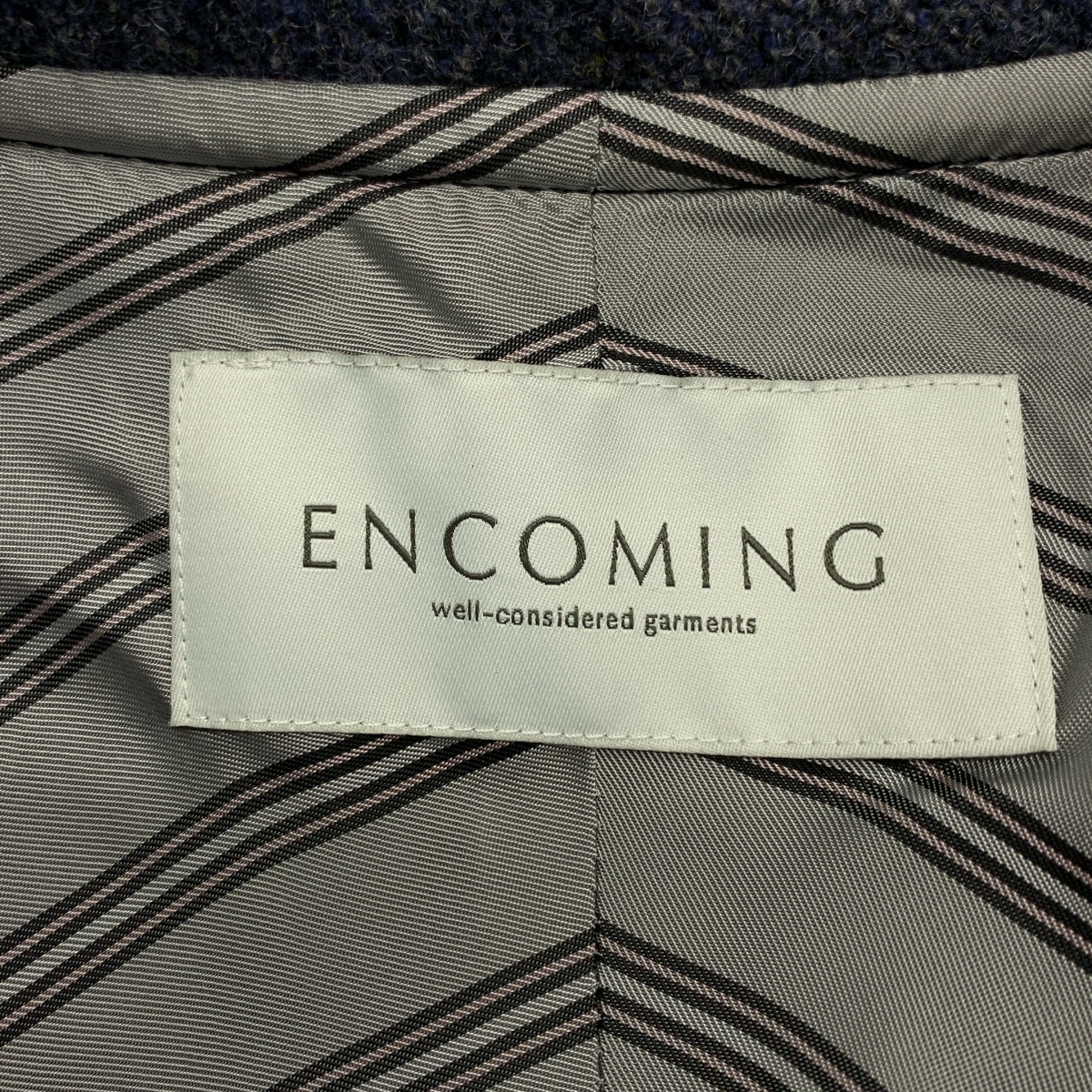 美品】 ENCOMING / インカミング | BACK PLEATS COAT / ウール チン