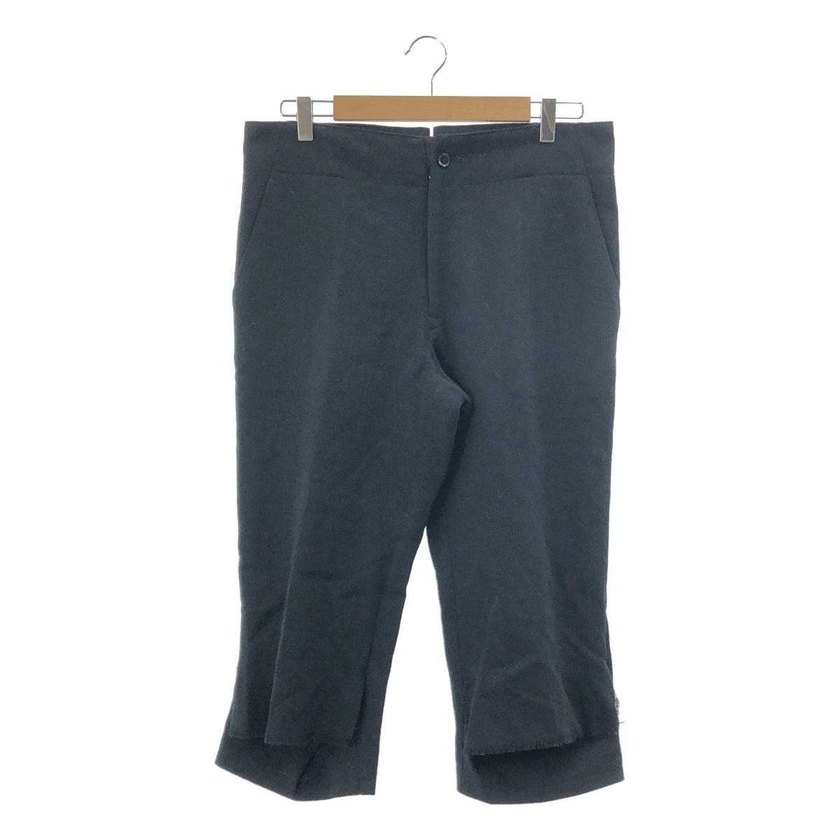 YOHJI YAMAMOTO | 羊毛和羊駝毛混紡七分褲 | 3碼 | 黑色 | 男款