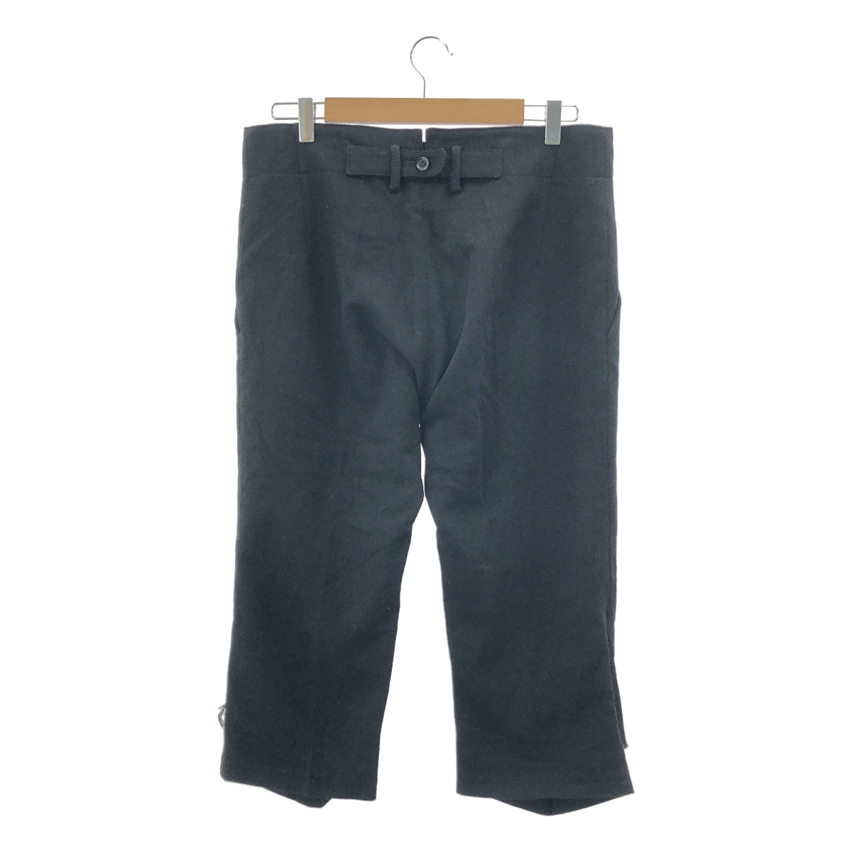 YOHJI YAMAMOTO | 羊毛和羊駝毛混紡七分褲 | 3碼 | 黑色 | 男款