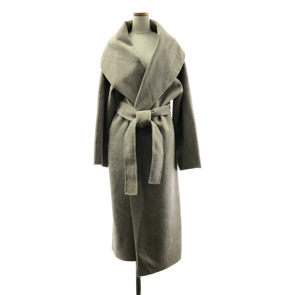 【美品】  BULLY / ブリー | 2023AW | Deuxieme Classe 取扱い LONG COAT ショールカラー ウール ロングコート | 42 | ベージュ | レディース