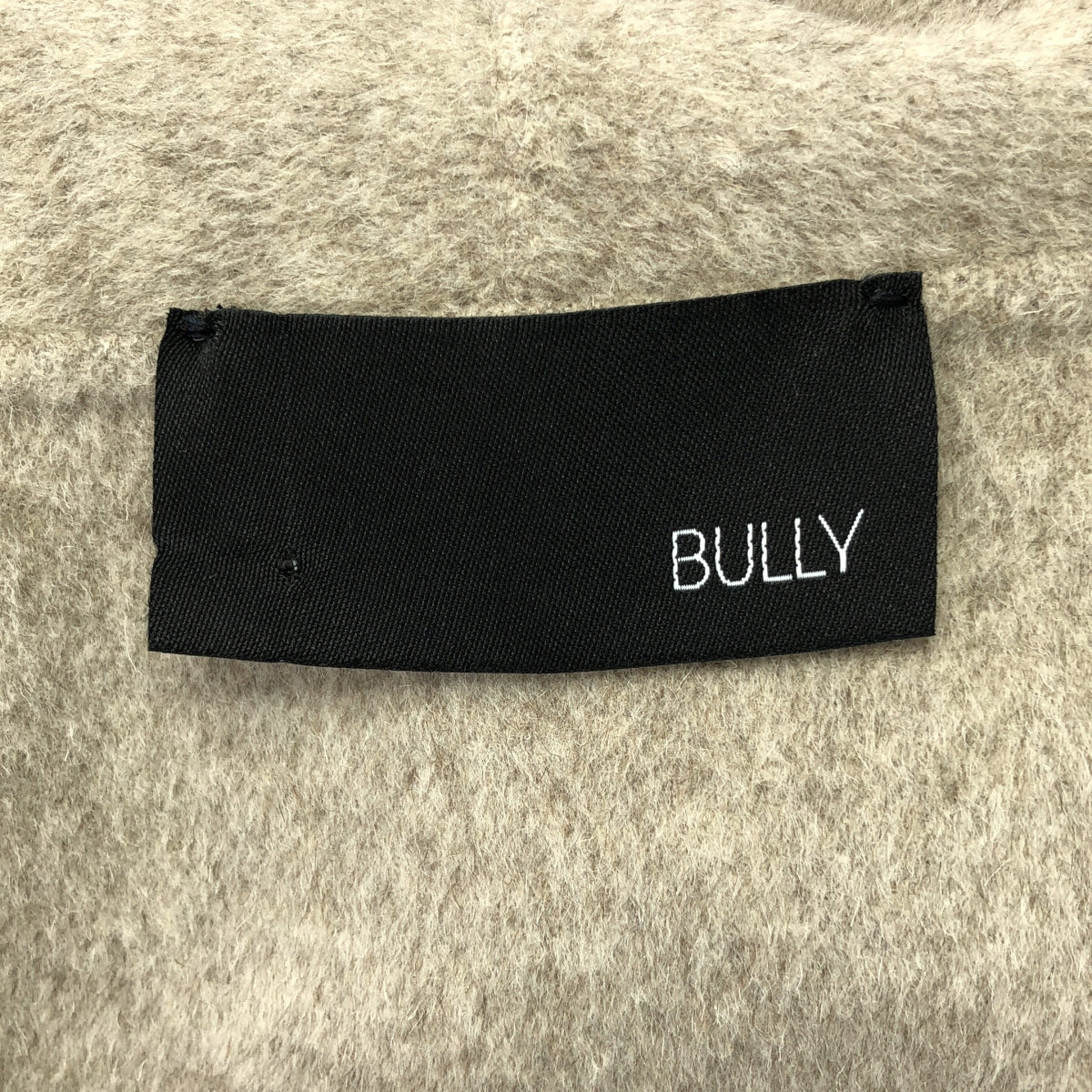 [狀況極佳] BULLY | 2023 秋冬 | Deuxieme Classe 披肩領羊毛長版大衣 | 尺寸 42 | 米色 | 女款