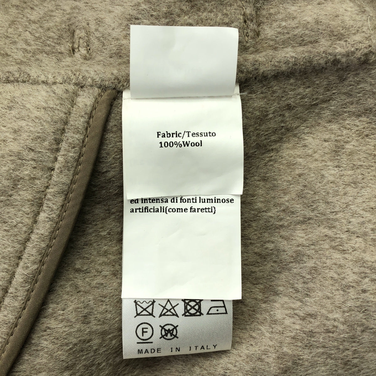 [狀況極佳] BULLY | 2023 秋冬 | Deuxieme Classe 披肩領羊毛長版大衣 | 尺寸 42 | 米色 | 女款