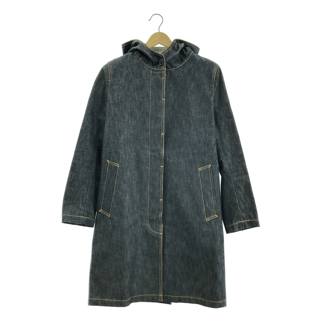 MACKINTOSH / マッキントッシュ | デニム フーデッド コート | 34 | レディース