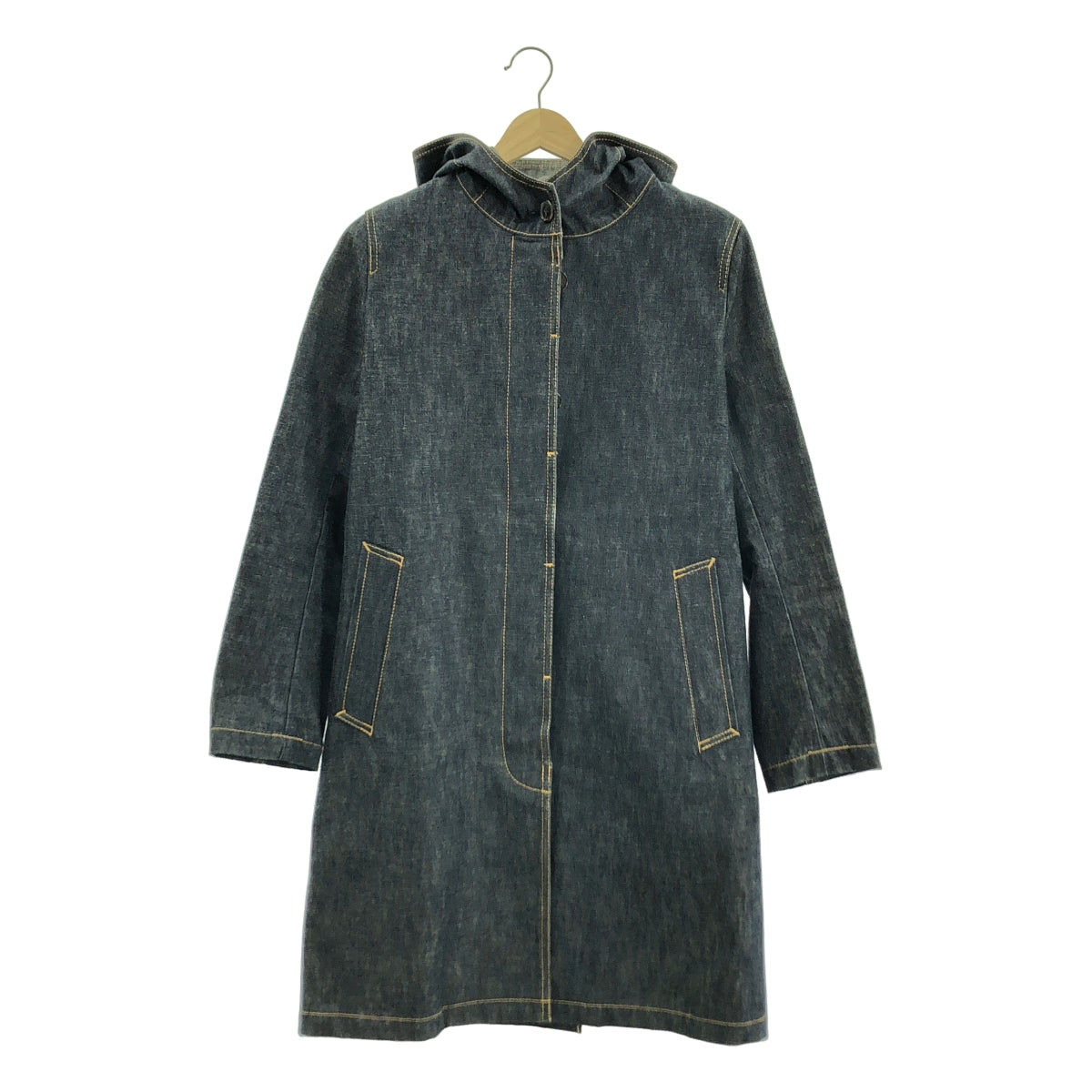 MACKINTOSH / マッキントッシュ | デニム フーデッド コート | 34 | レディース