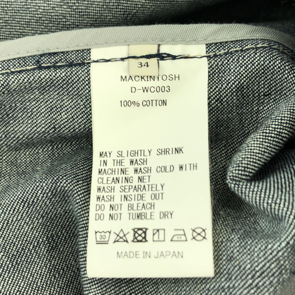MACKINTOSH / マッキントッシュ | デニム フーデッド コート | 34 | レディース