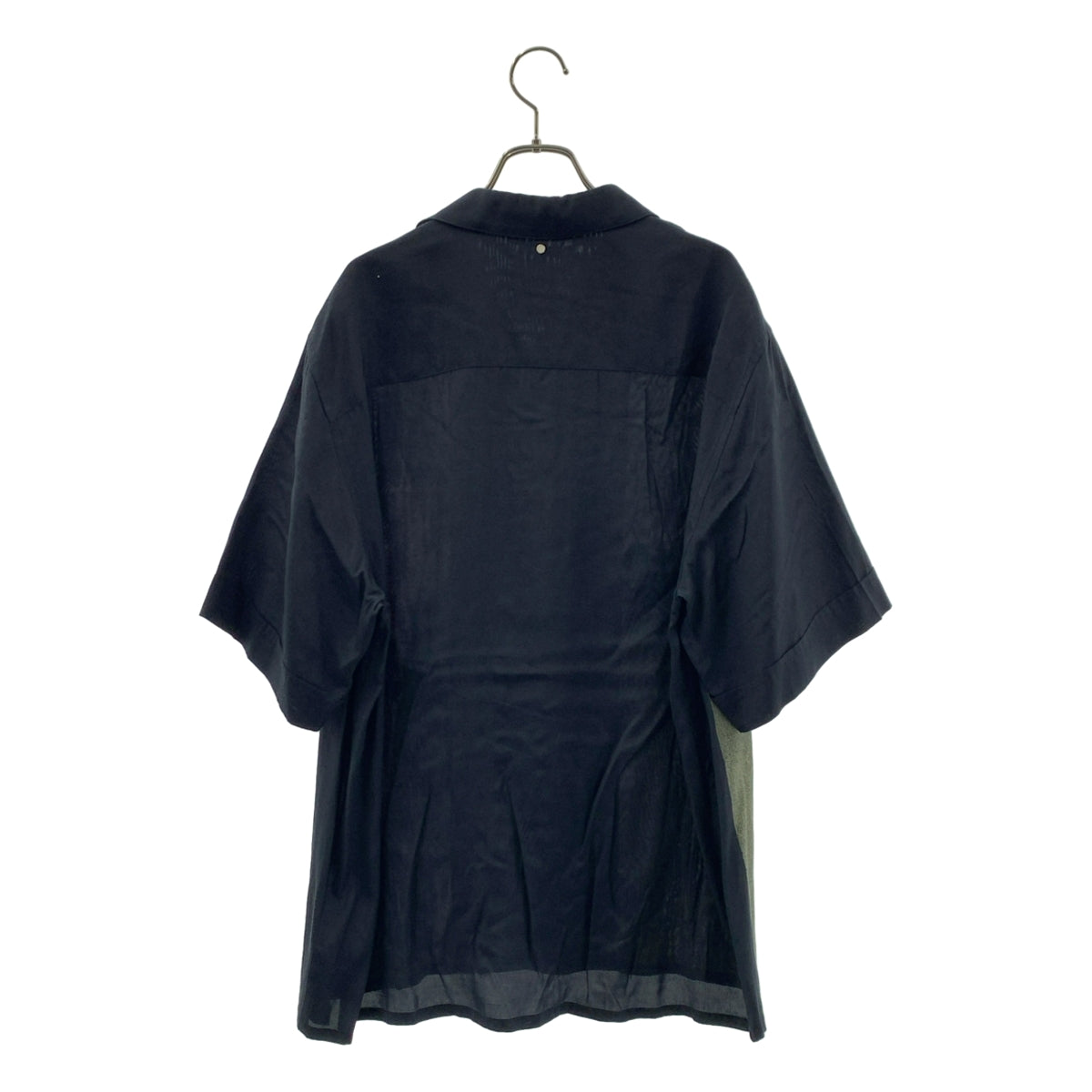 OAMC / オーエーエムシー | グラフィックプリント オープンカラーシャツ | S | ネイビー | メンズ