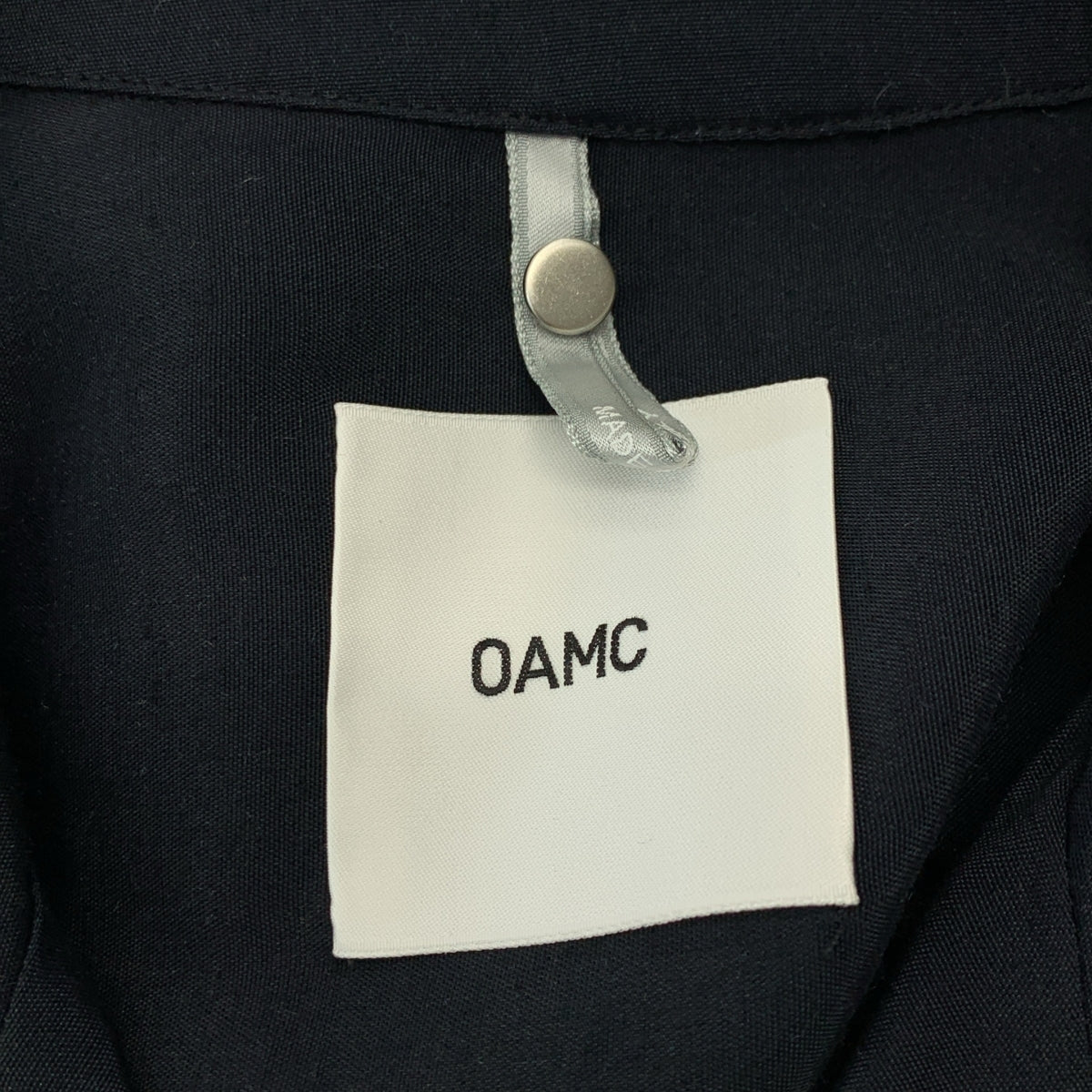 OAMC / オーエーエムシー | グラフィックプリント オープンカラーシャツ | S | ネイビー | メンズ