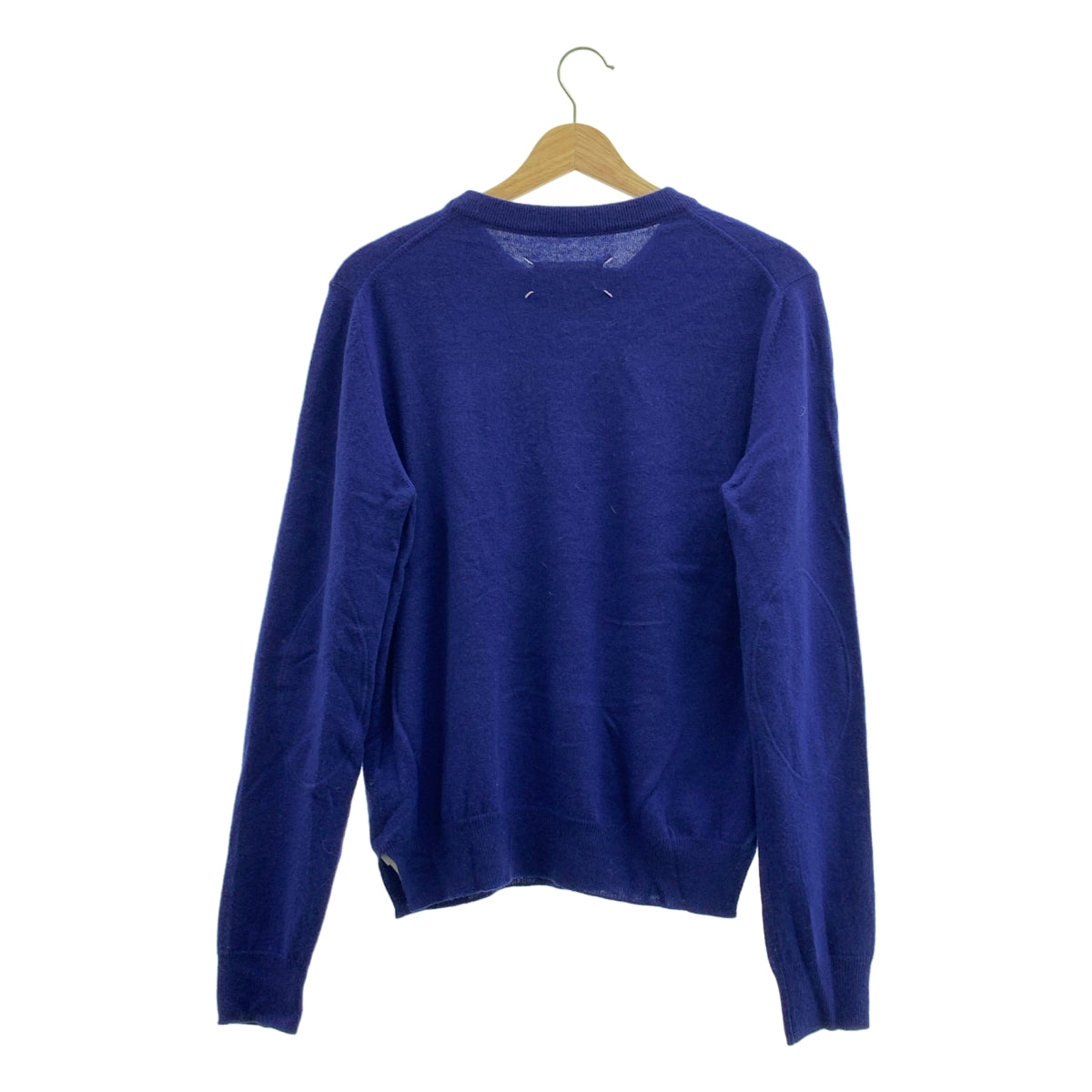 Maison Margiela / メゾンマルジェラ | 2021AW | ウール エルボステッチ クルーネック ニット セーター | XL | レディース
