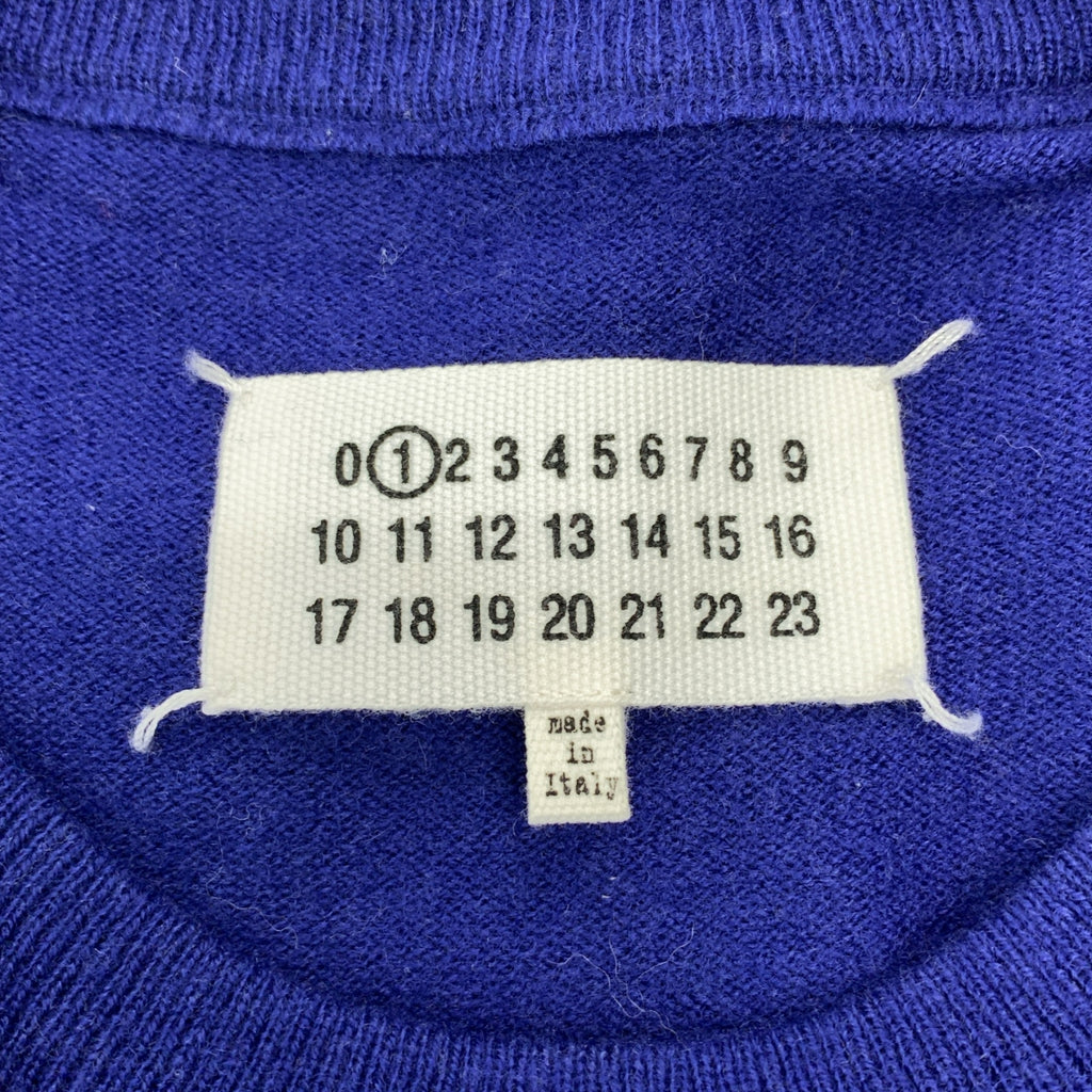 Maison Margiela / メゾンマルジェラ | 2021AW | ウール エルボステッチ クルーネック ニット セーター | XL | レディース