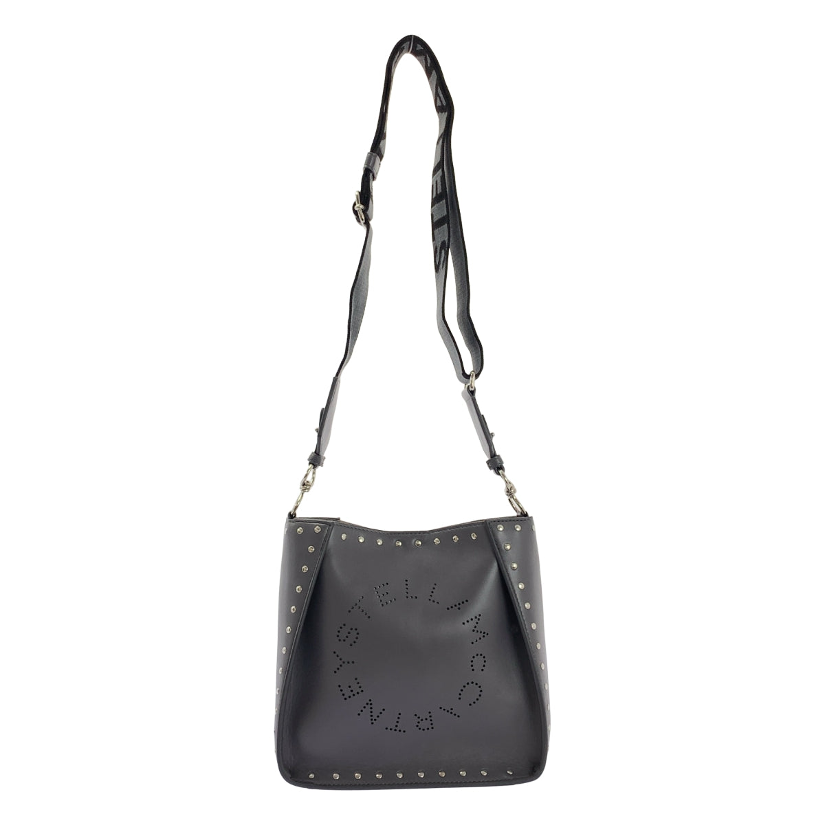 STELLA McCARTNEY / 스텔라 맥카트니 | 가죽 펀칭 로고 스터드 숄더백 |