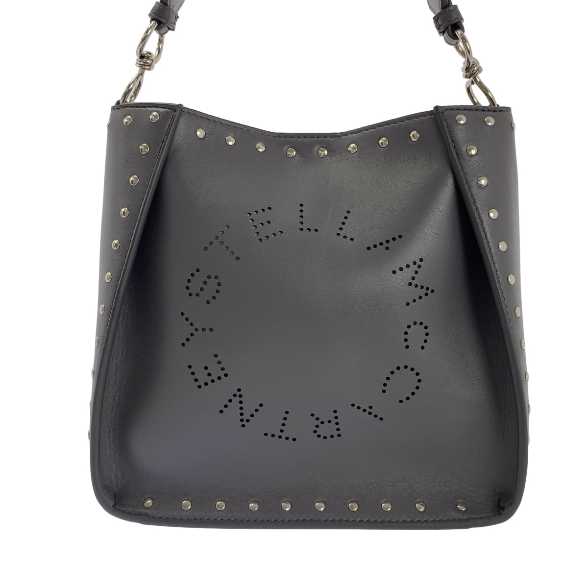 STELLA McCARTNEY / 스텔라 맥카트니 | 가죽 펀칭 로고 스터드 숄더백 |