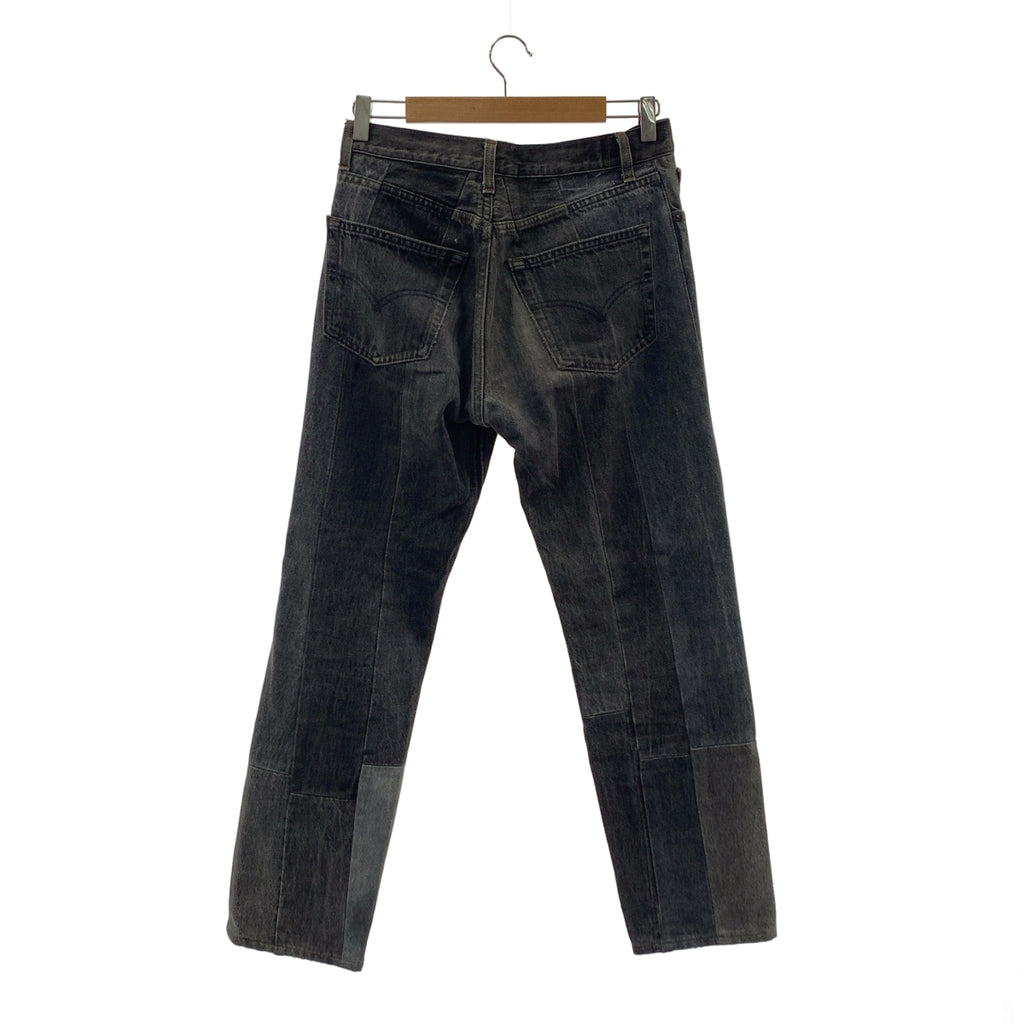 全新 | 復刻拼接牛仔褲 | 1碼 | 黑色 | 男款