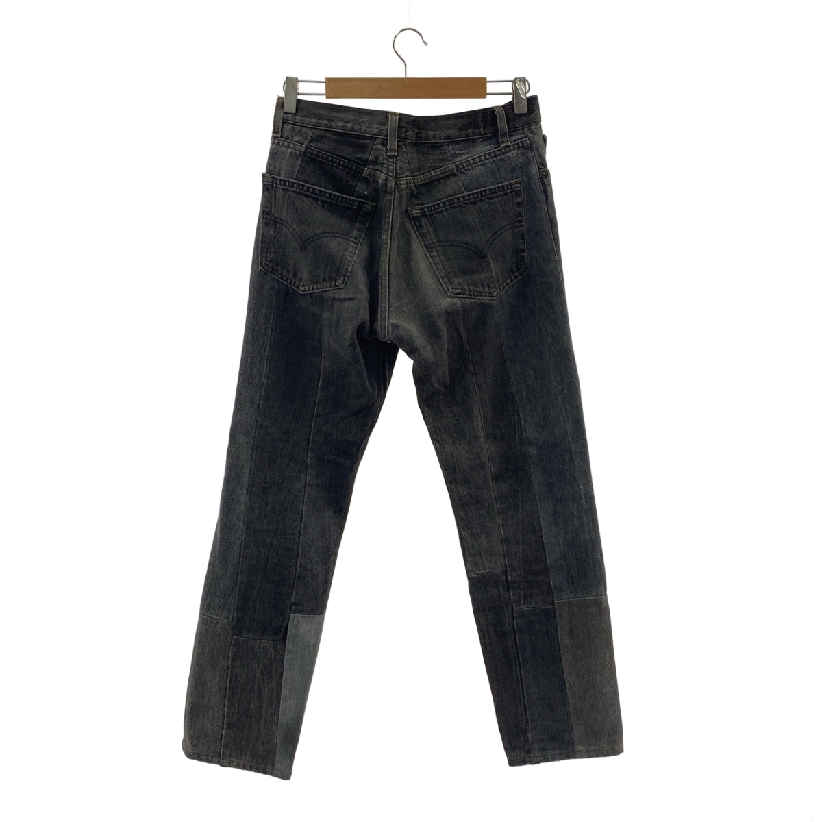 UNUSED / アンユーズド | REMAKE PATCHWORK DENIM リメイク パッチワーク デニムパンツ | 1 | ブラック | メンズ