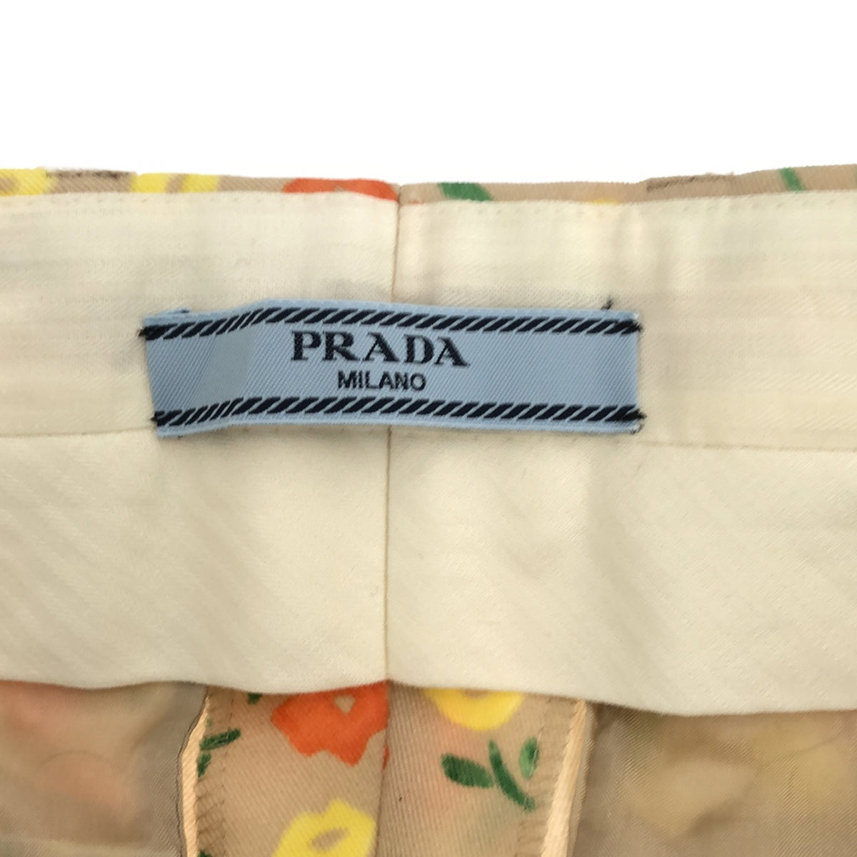 PRADA / プラダ | 総柄 小花 フラワー スラックス パンツ | 36 | レディース