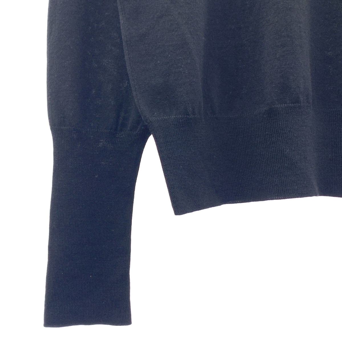 【美品】  L’ECHOPPE LE / エルイー | 2021AW | 16G Mock Neck / ウール モックネック ニット セーター | 3 | ブラック | メンズ