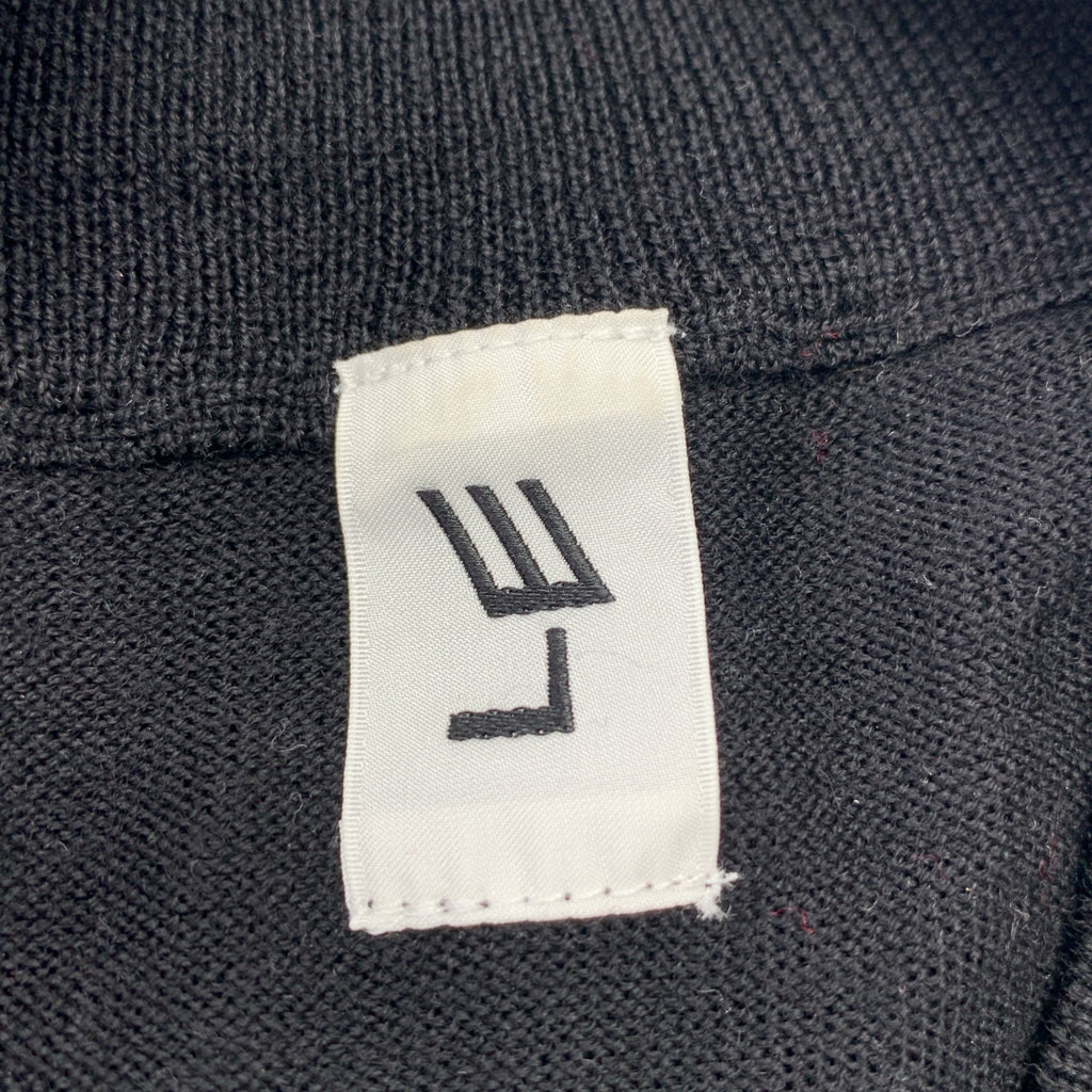【美品】  L’ECHOPPE LE / エルイー | 2021AW | 16G Mock Neck / ウール モックネック ニット セーター | 3 | ブラック | メンズ