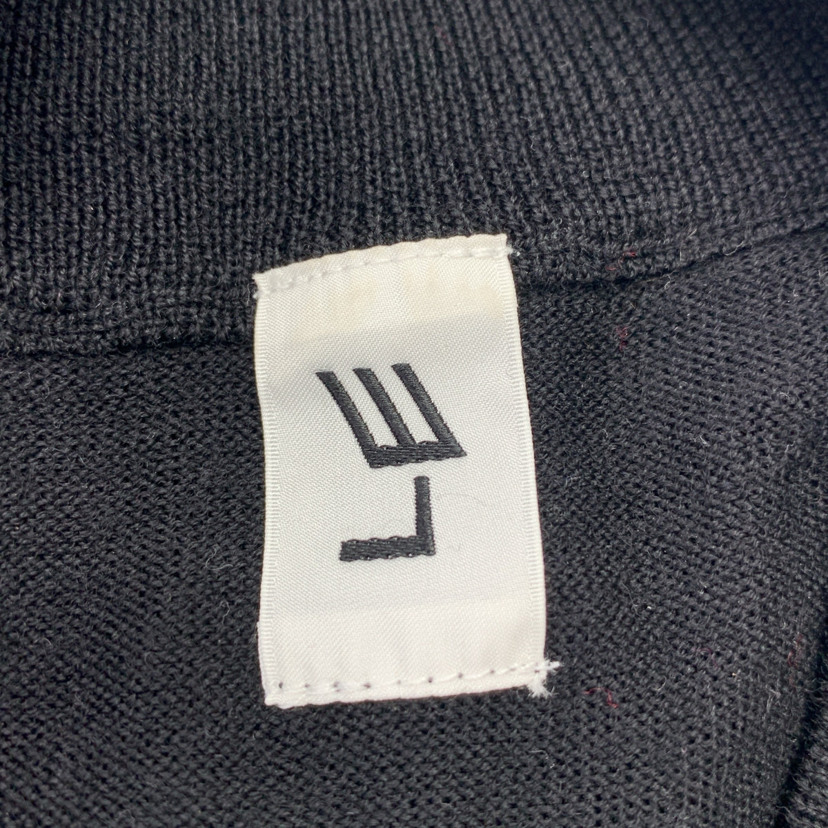 【美品】  L’ECHOPPE LE / エルイー | 2021AW | 16G Mock Neck / ウール モックネック ニット セーター | 3 | ブラック | メンズ