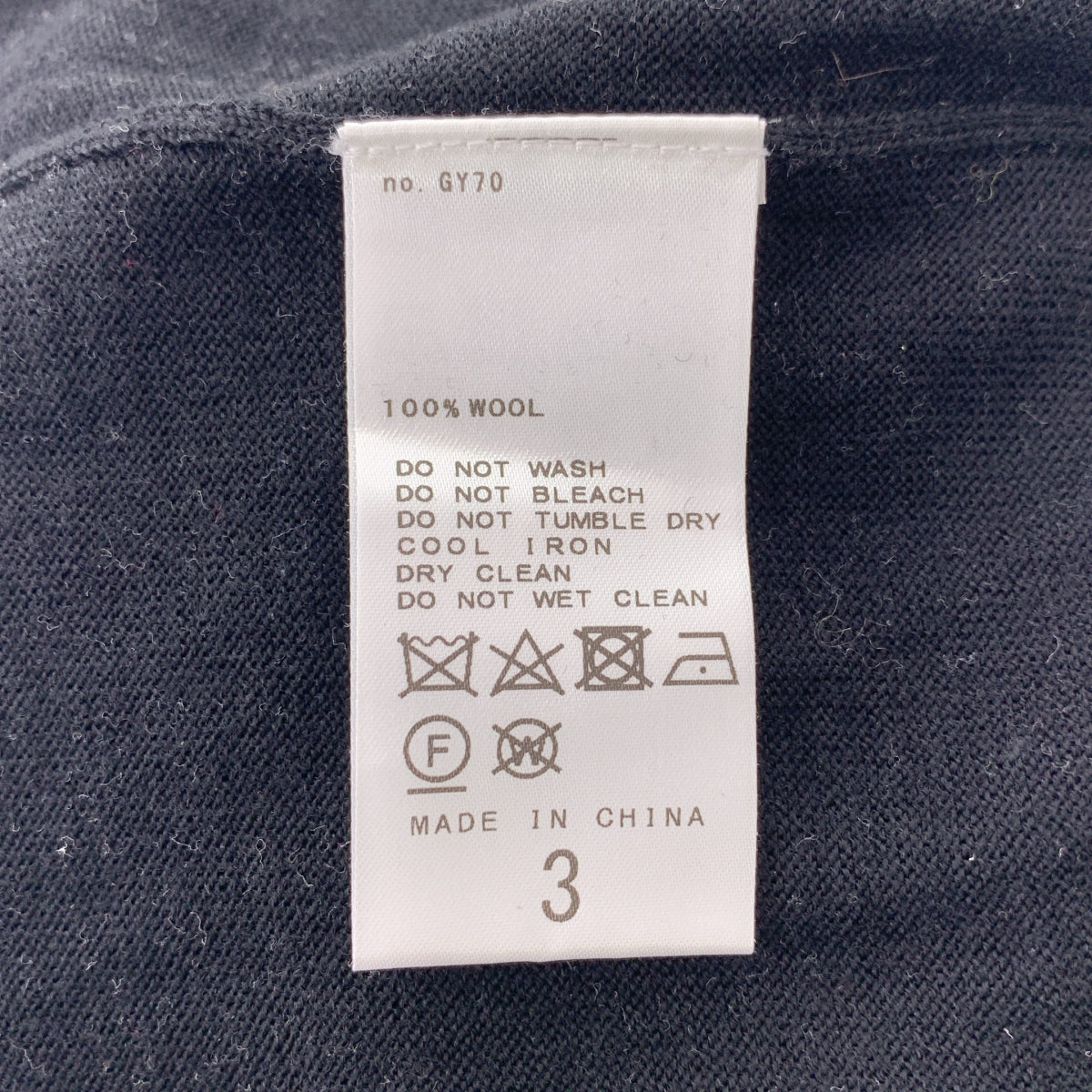 [狀況良好] L'ECHOPPE LE | 2021 秋冬系列 | 16G 立領/羊毛立領針織毛衣 | 3 碼 | 黑色 | 男款