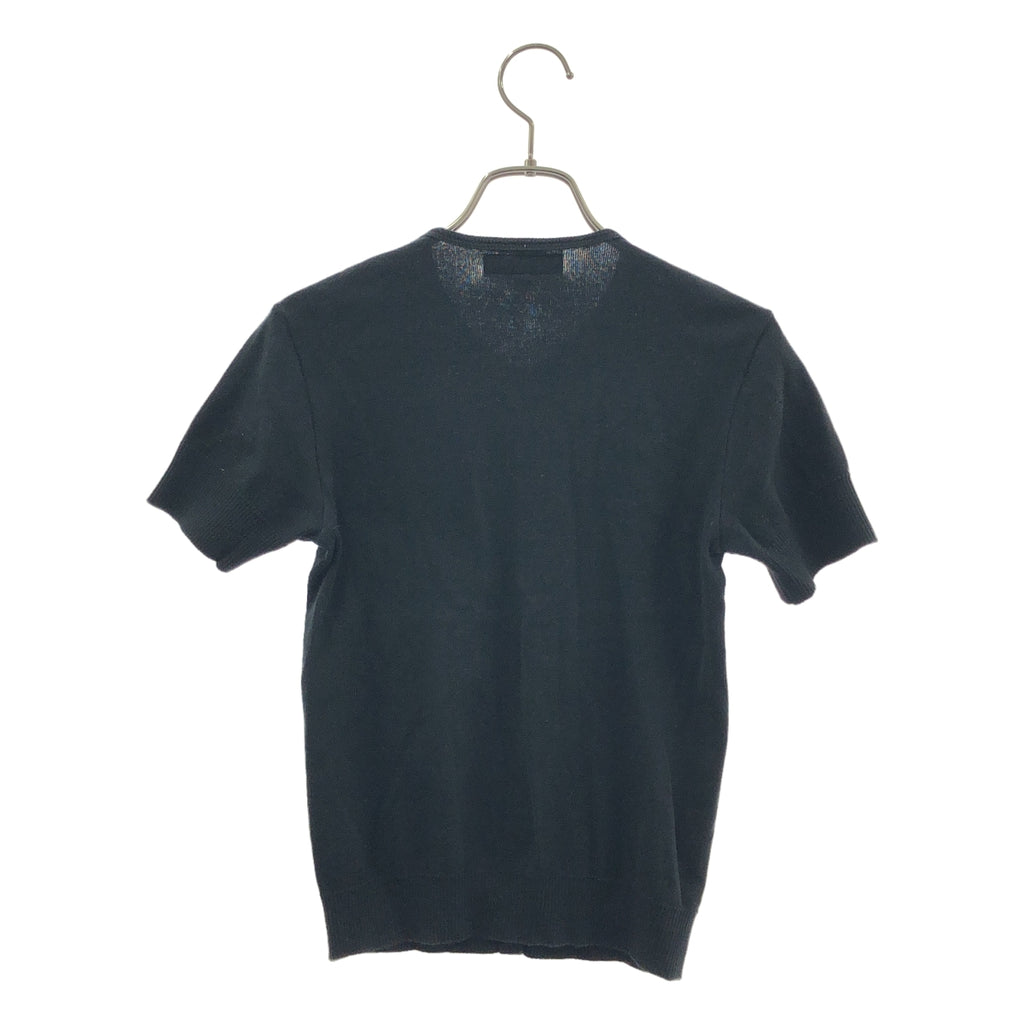 Agnes b. / アニエスベー | コットン ロゴボタン S/S ニット カーディガン | T | レディース