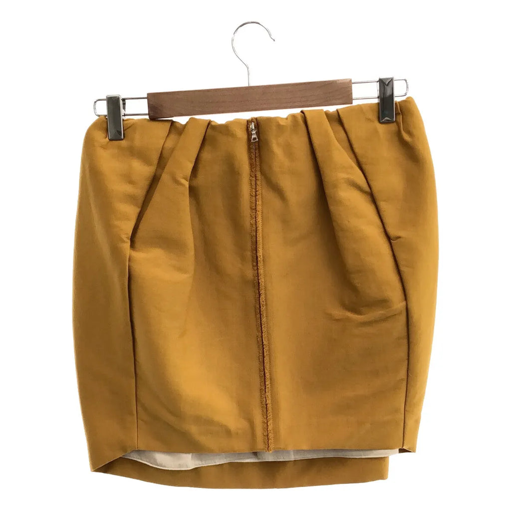 [狀況良好] 抽屜 |褶襉繭形半身裙 |尺寸 36 |黃色 |女性的