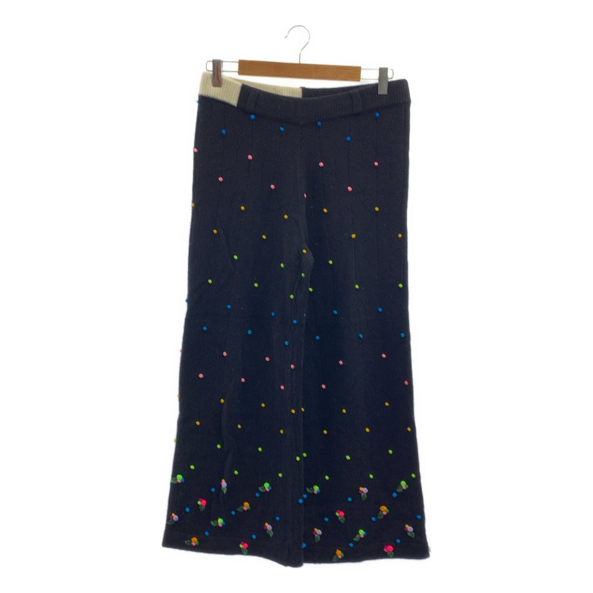 YanYan / 양양 | ROSIE EASY PANT 니트 플레어 팬츠 | M | 여성