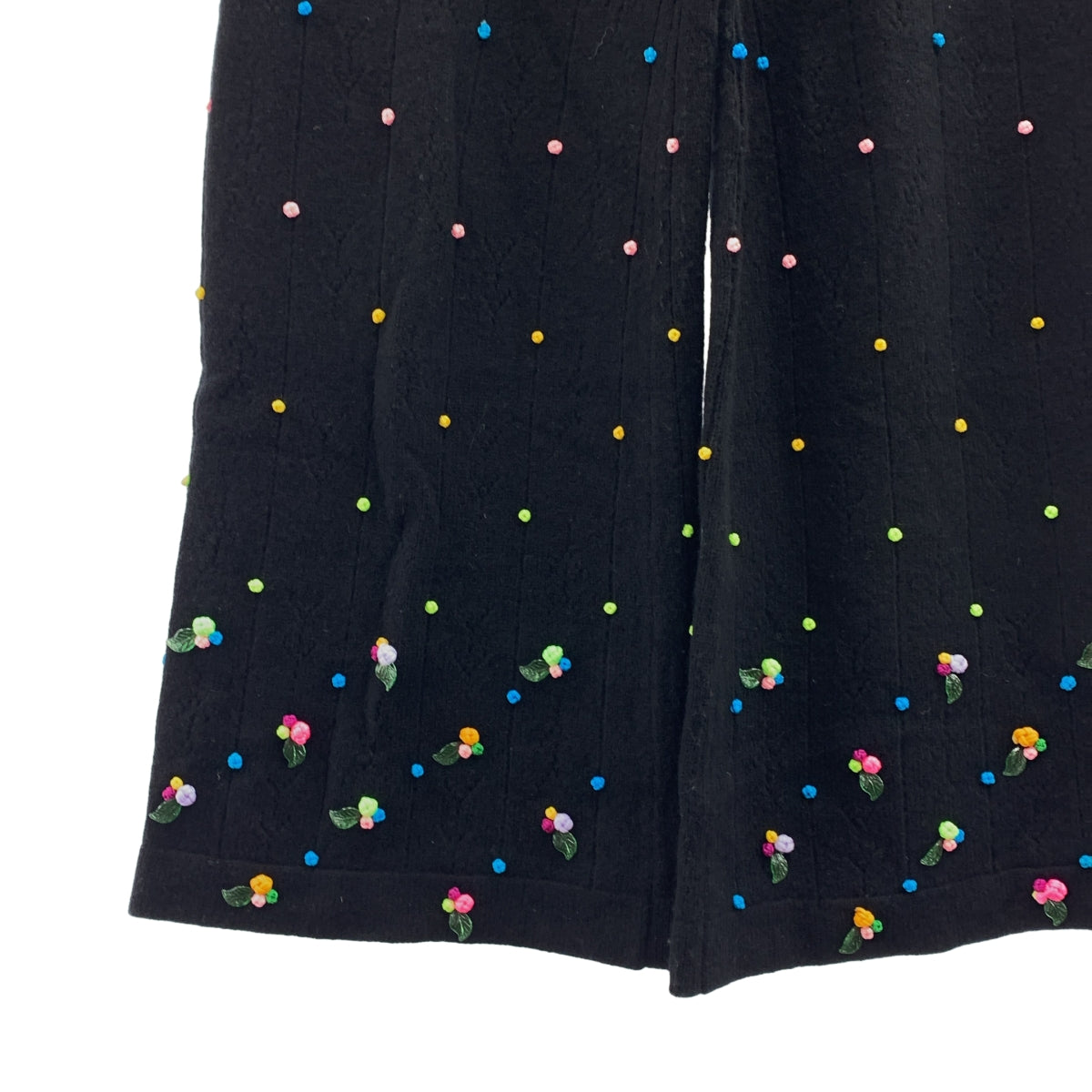 YanYan / 양양 | ROSIE EASY PANT 니트 플레어 팬츠 | M | 여성